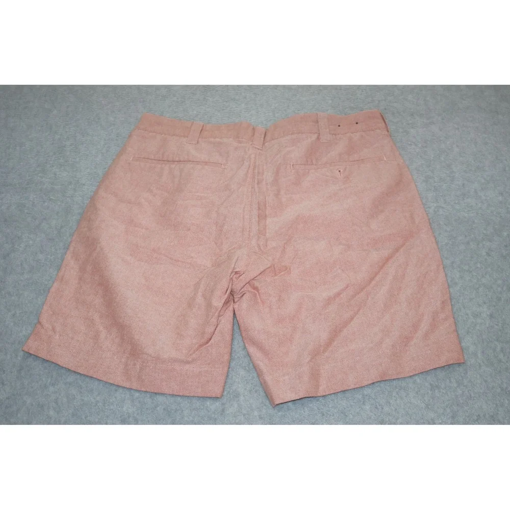 J Crew Gramercy Shorts Mens 32 Orange Cotton Oxford Summer 8